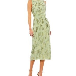 Mac Duggal Sleeveless Beaded Dress